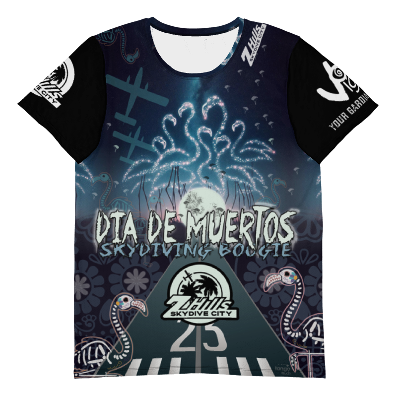 Dia De Muertos Skydiving Boogie Jersey Front, Skydive City, Zephyrhills, Florida